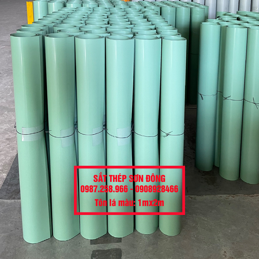 Tôn lá màu 1000 khổ 1mx2m